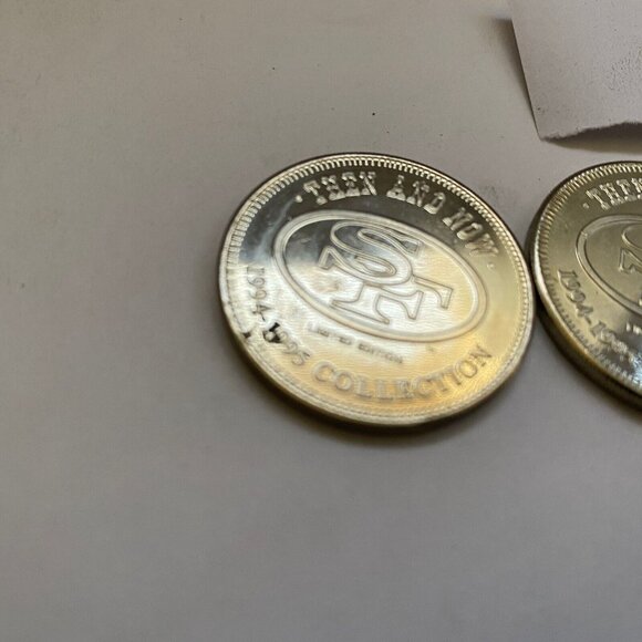 San Francisco 49ers then and now 1994-95 collectable coins 5 of 20 Lot #25 - Picture 7 of 9